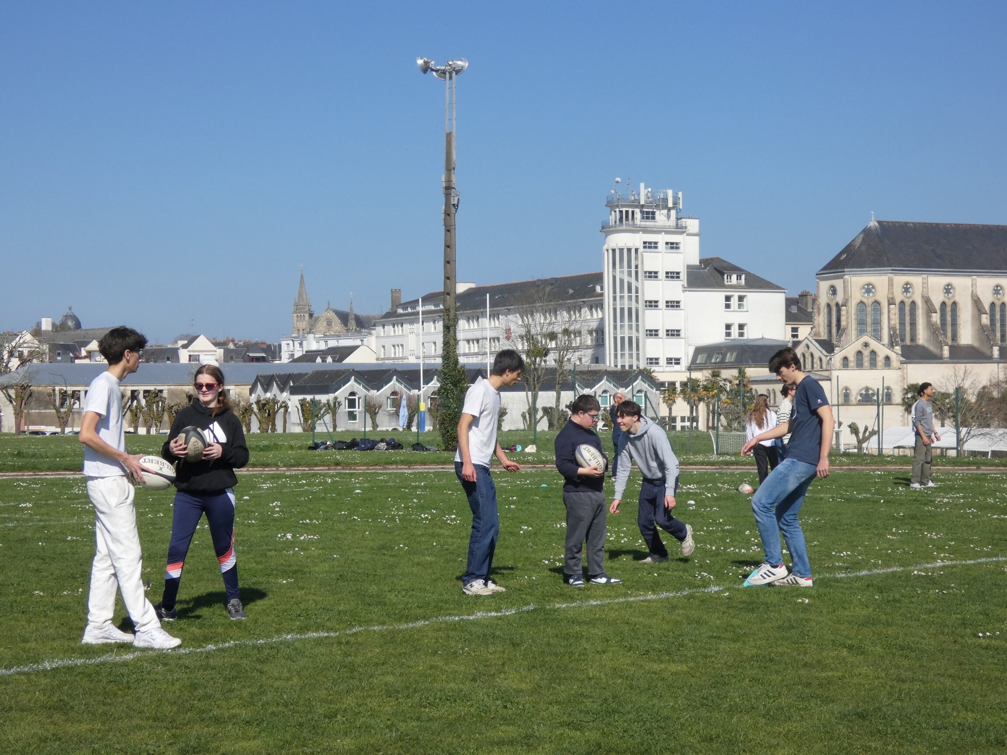 Projet solidaire de l'équipe rugby