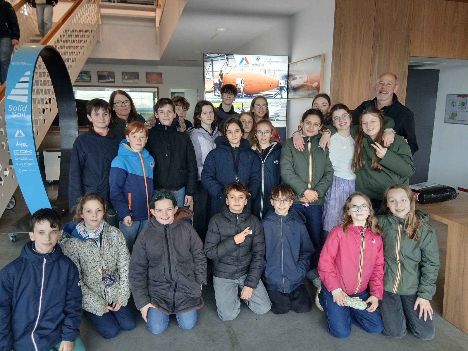 Visite des chantiers Multiplast pour les 6e et 5e de la section voile !